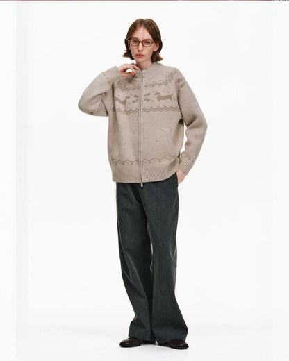 DACHSHUND HOLIDAY CARDIGAN