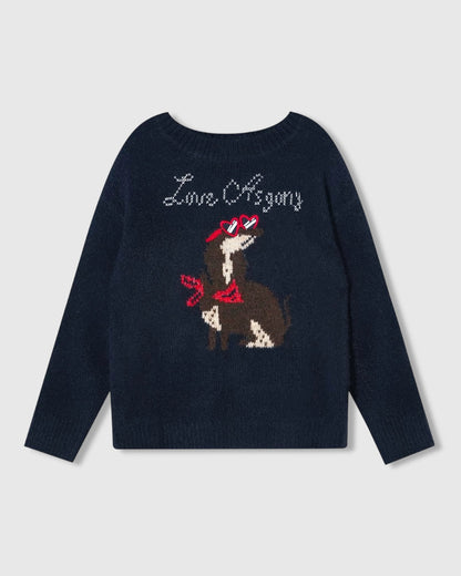 LOVE DACHSHUND SWETER
