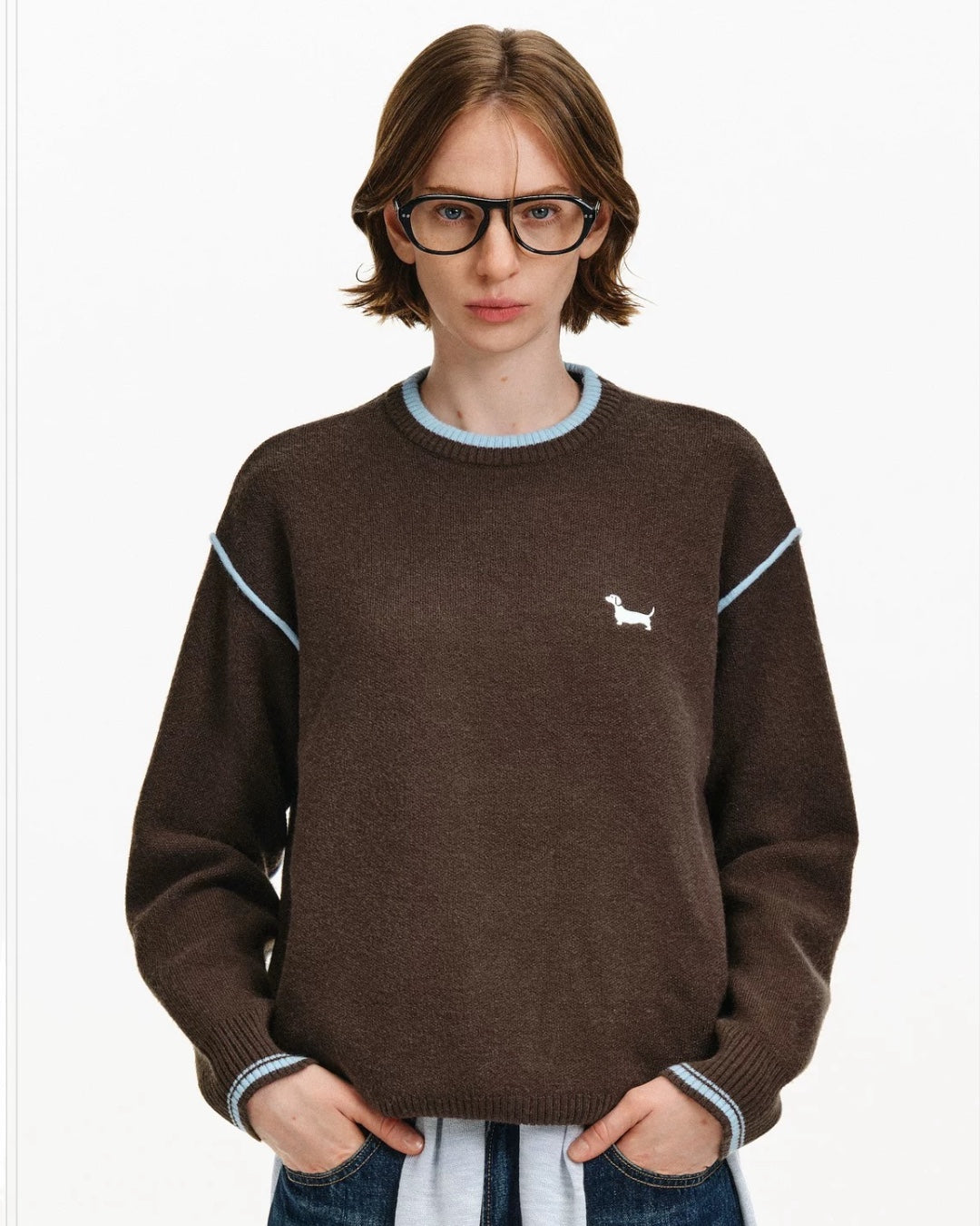 DACHSHUND PIXEL SWEATER