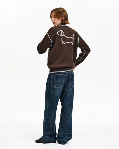 DACHSHUND PIXEL SWEATER