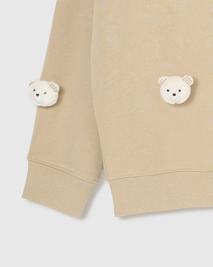 TEDDY CHECK-EAR SWEATSHIRT
