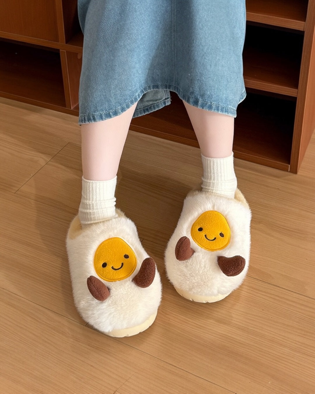 FRIED EGG SLIPPERS